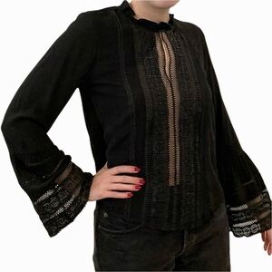 Heartloom Lace Bell Sleeve Blouse Romantic Victorian